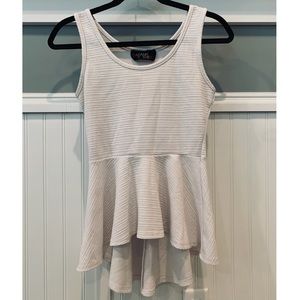 White summer tank top